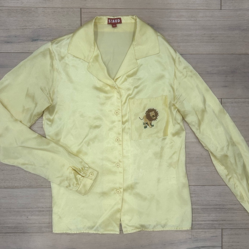 STAUD Button Down Blouse